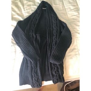 Navy Blue/black cardigan
